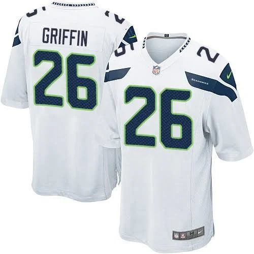 Men Seattle Seahawks #26 Shaquill Griffin Nike White Game NFL Jersey->seattle seahawks->NFL Jersey